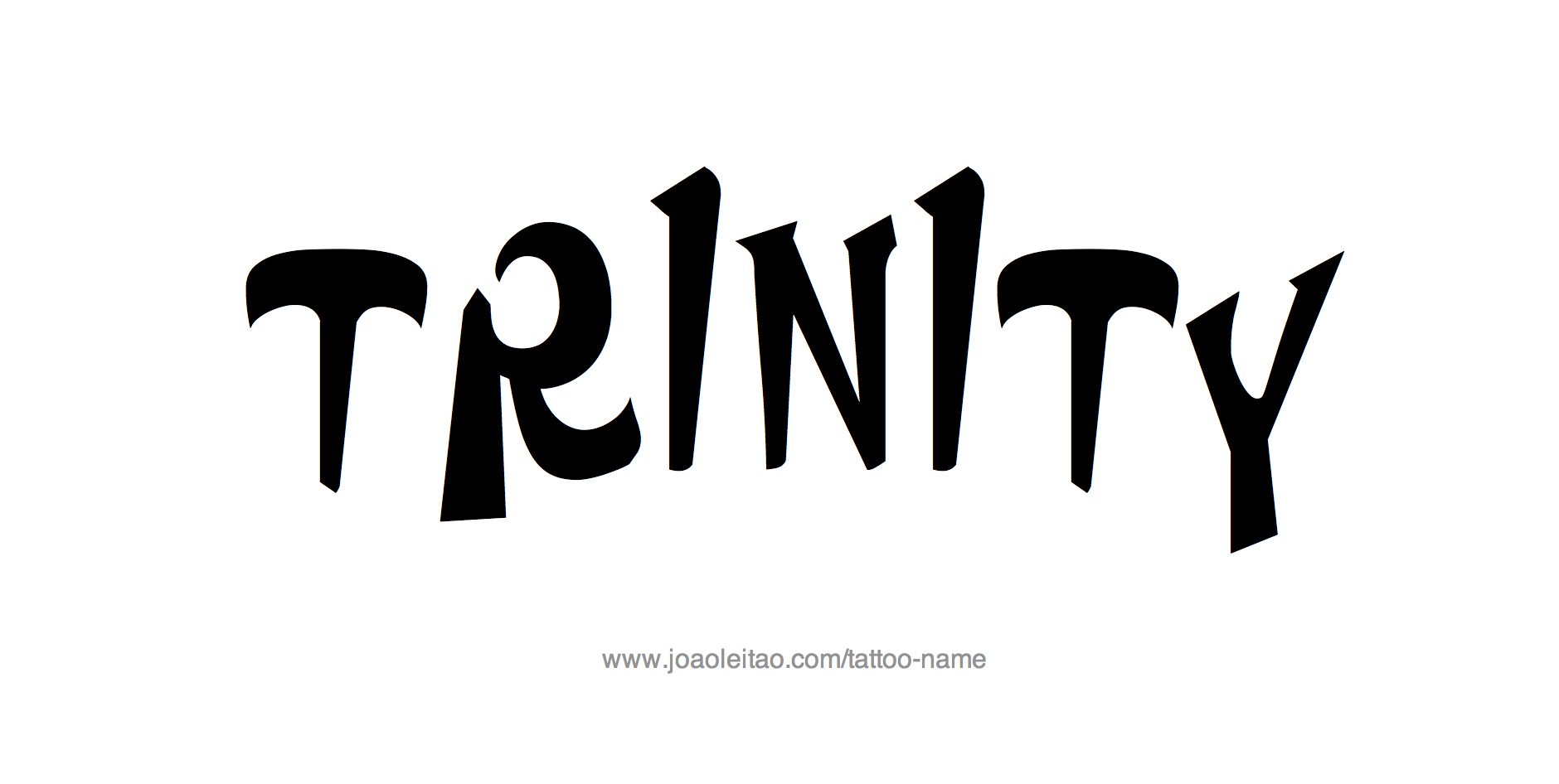 Trinity Name Tattoo Designs